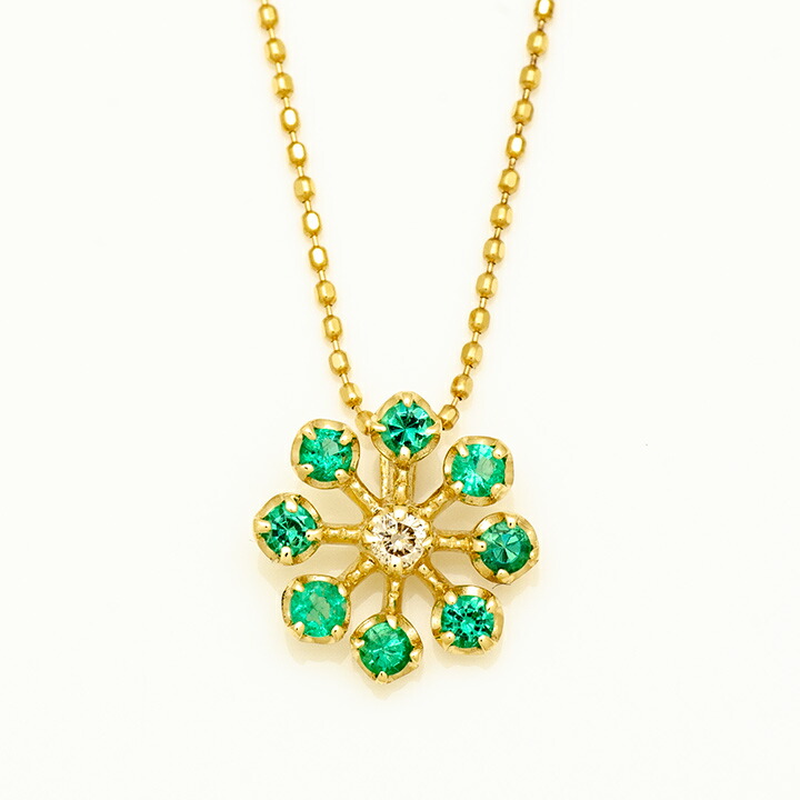 umu -アム- FINE JEWELRY STUIDIOエメラルド ダイヤモンド ペンダントトップ 「luce」pn0942_m.jpg