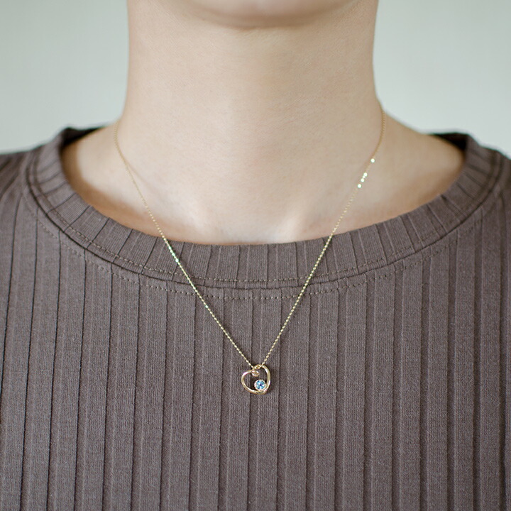 umu -アム- FINE JEWELRY STUIDIOブルートパーズ オープンハート ペンダントトップ 「molla」pn0952_i2.jpg