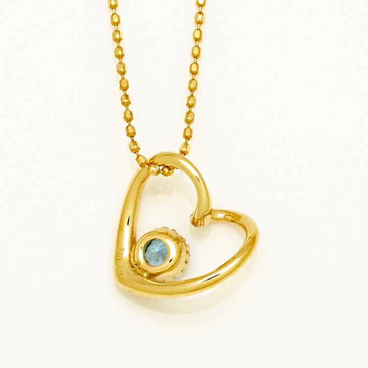 umu -アム- FINE JEWELRY STUIDIOブルートパーズ オープンハート ペンダントトップ 「molla」pn0952_u.jpg