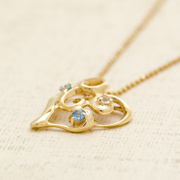 umu -アム- FINE JEWELRY STUIDIOアクアマリン オープンハート ペンダントトップpn0953_kanban2.jpg
