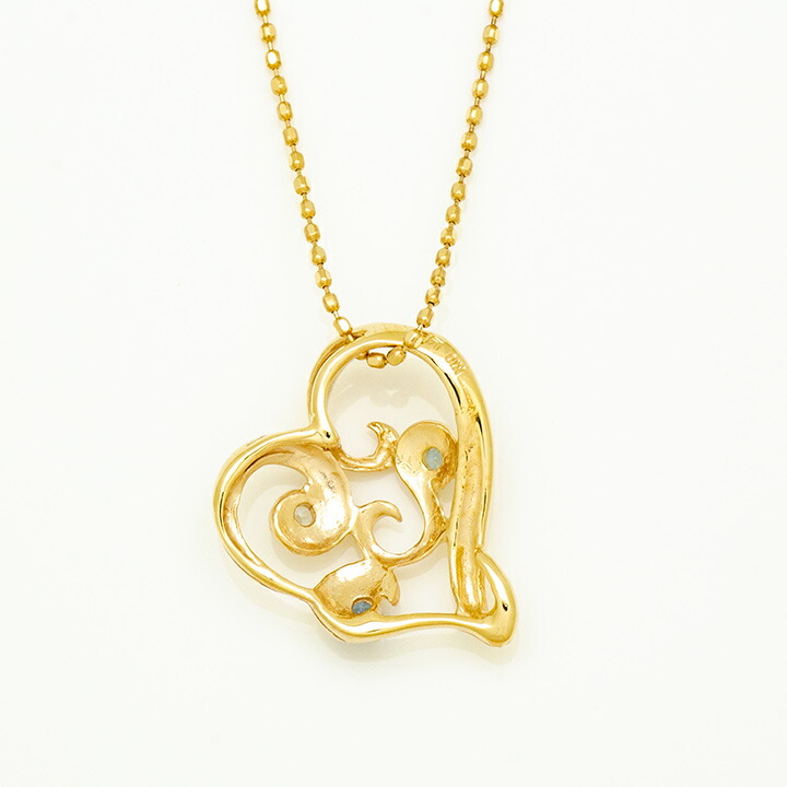 umu -アム- FINE JEWELRY STUIDIOアクアマリン オープンハート ペンダントトップpn0953_u.jpg