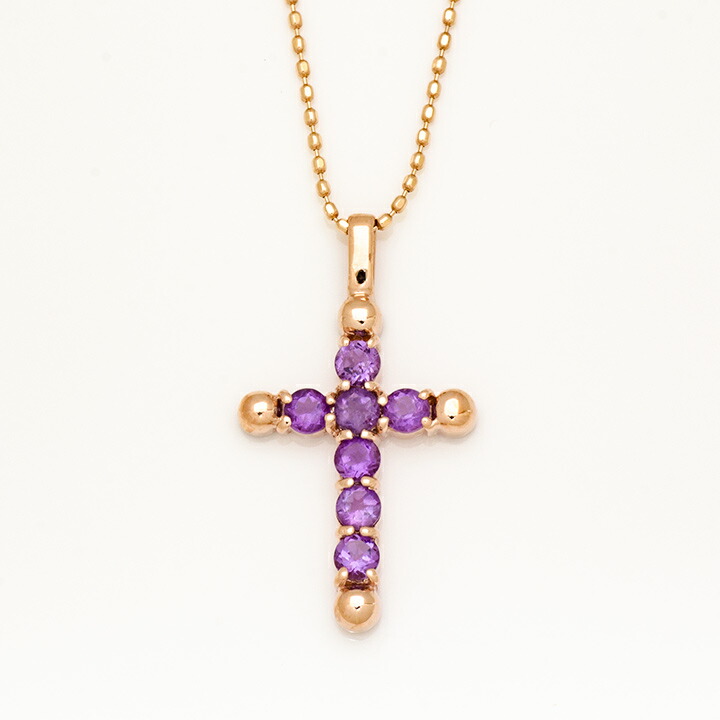 umu -アム- FINE JEWELRY STUIDIOアメシスト クロスモチーフ ペンダントトップpn0954_m.jpg