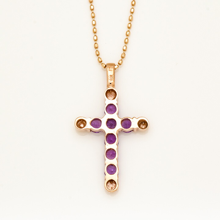 umu -アム- FINE JEWELRY STUIDIOアメシスト クロスモチーフ ペンダントトップpn0954_u.jpg