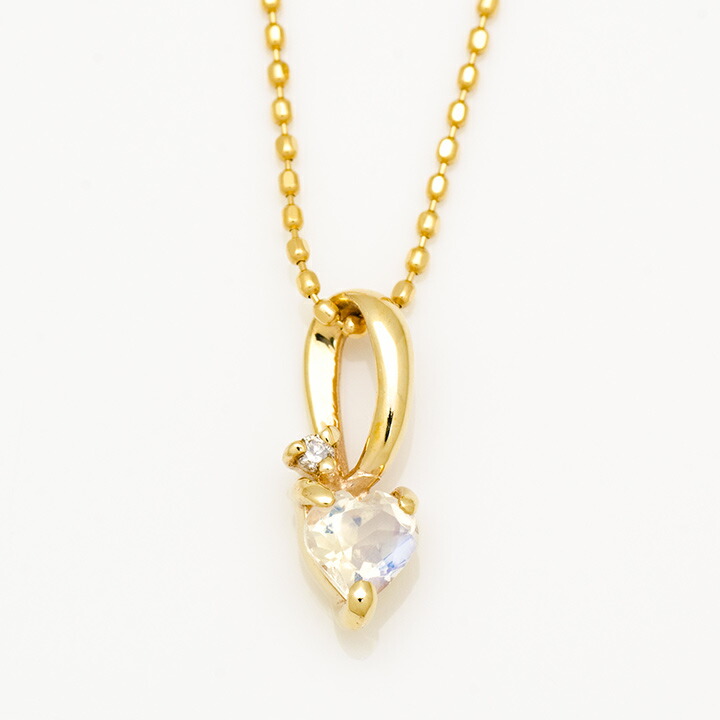 umu -アム- FINE JEWELRY STUIDIOハート ブルームーンストーン ダイヤ ペンダントトップpn0955_m.jpg
