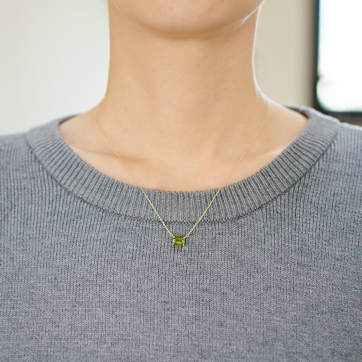 umu -アム- FINE JEWELRY STUIDIOグリーントルマリン ネックレス 「formella」pn0964_i2.jpg