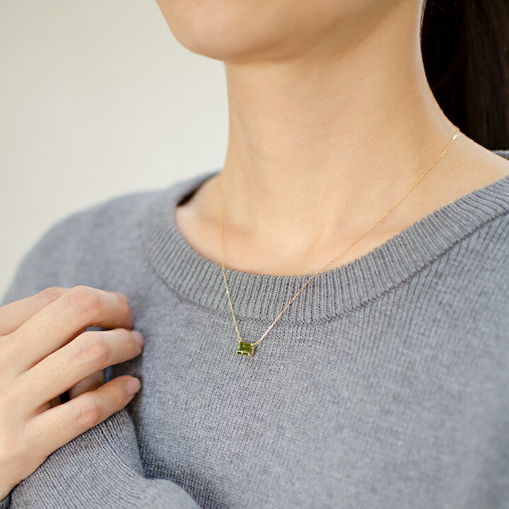 umu -アム- FINE JEWELRY STUIDIOグリーントルマリン ネックレス 「formella」pn0964_i3.jpg
