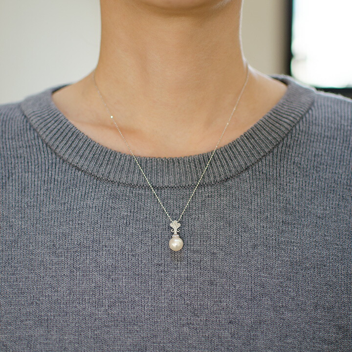 umu -アム- FINE JEWELRY STUIDIOパール ダイヤモンド ペンダントトップpn0965_i2.jpg
