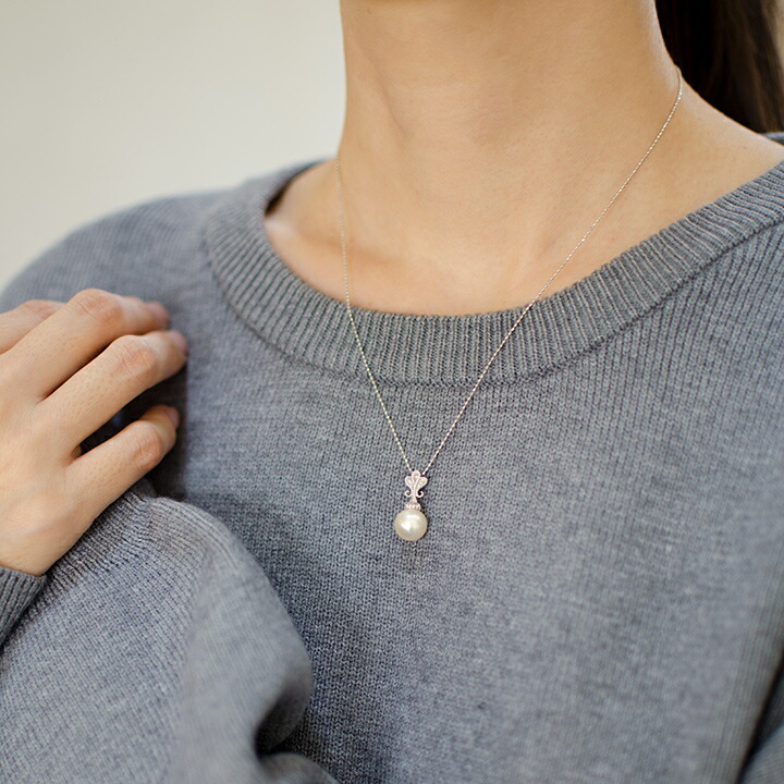 umu -アム- FINE JEWELRY STUIDIOパール ダイヤモンド ペンダントトップpn0965_i3.jpg