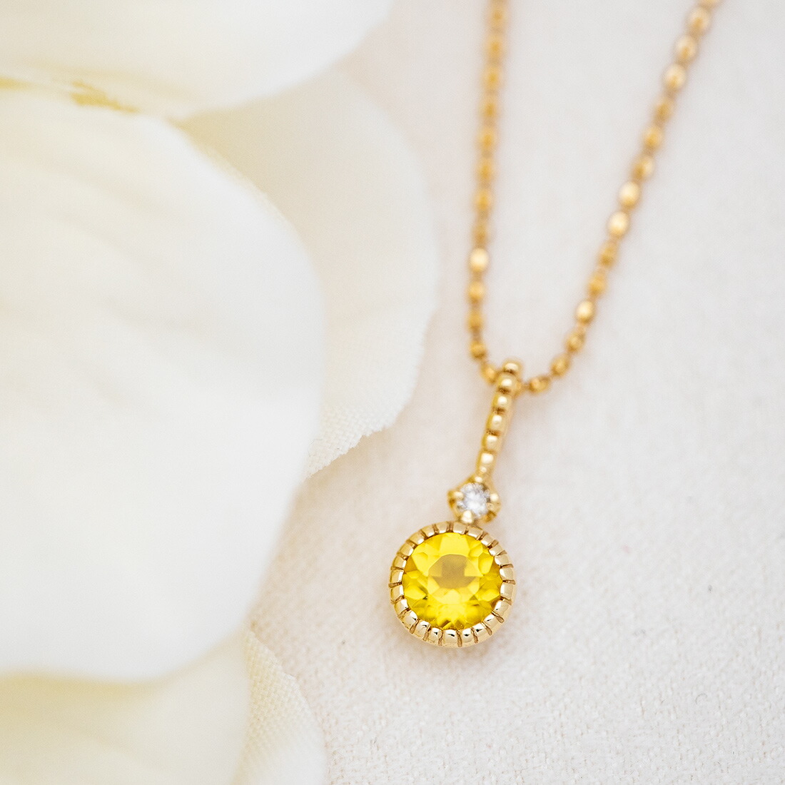 umu -アム- FINE JEWELRY STUIDIOイエローベリル ダイヤモンド ペンダントトップpn0973_1.jpg