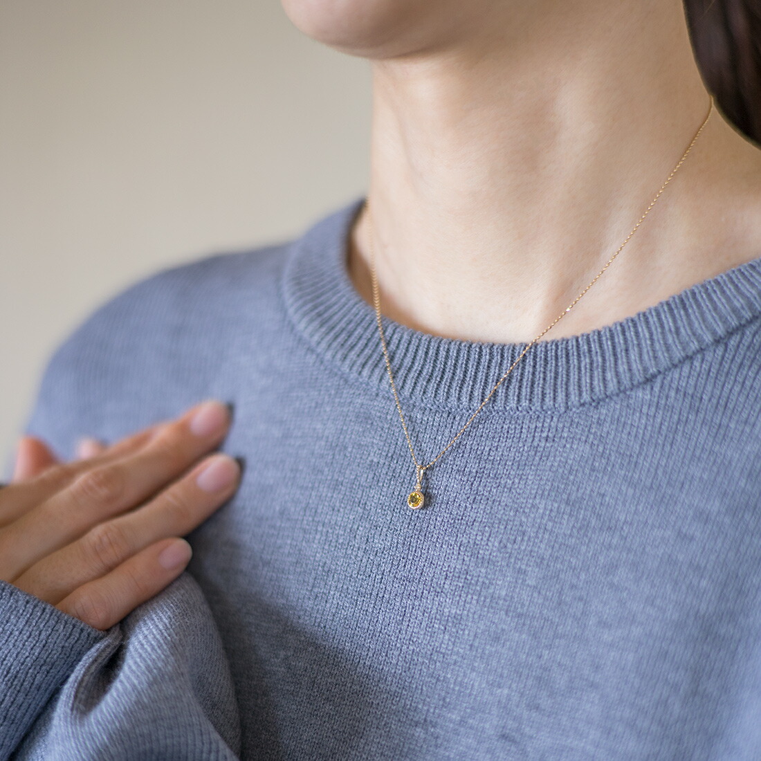 umu -アム- FINE JEWELRY STUIDIOイエローベリル ダイヤモンド ペンダントトップpn0973_i3.jpg