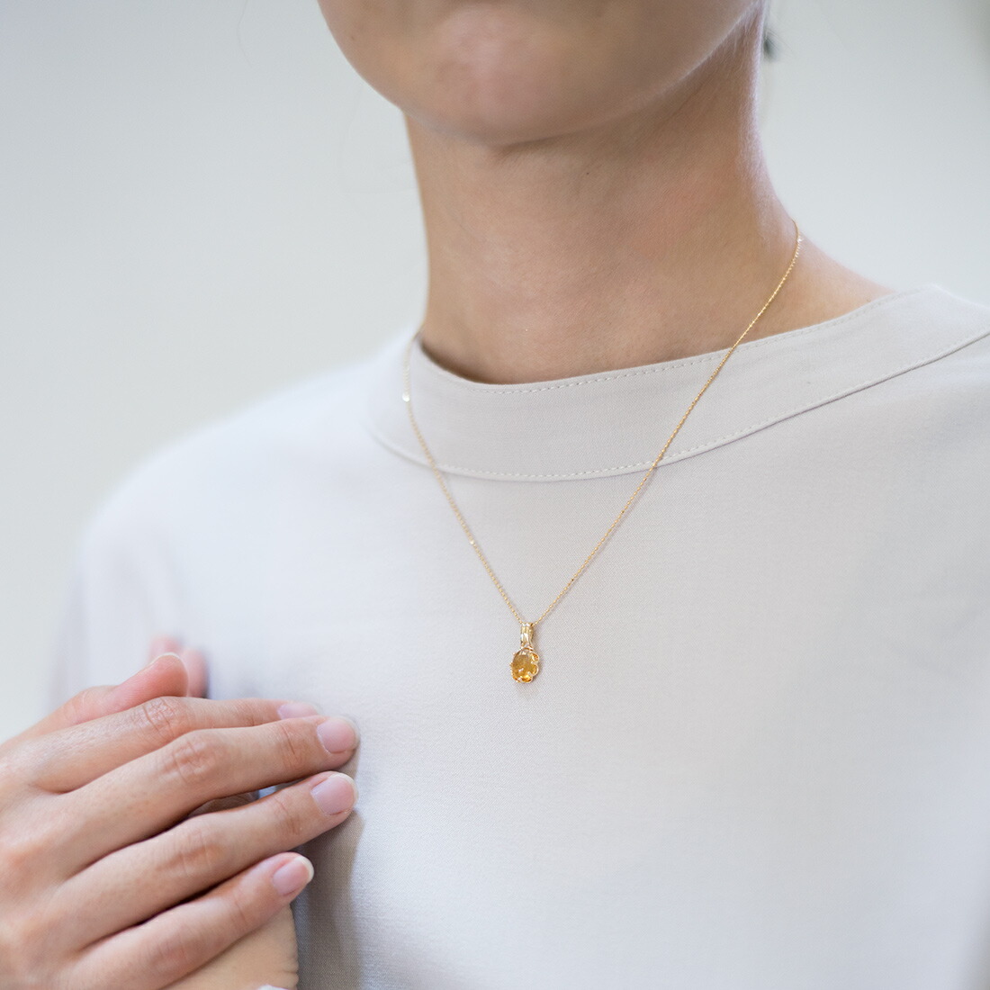 umu -アム- FINE JEWELRY STUIDIOシトリン ペンダントトップpn0976_i3.jpg