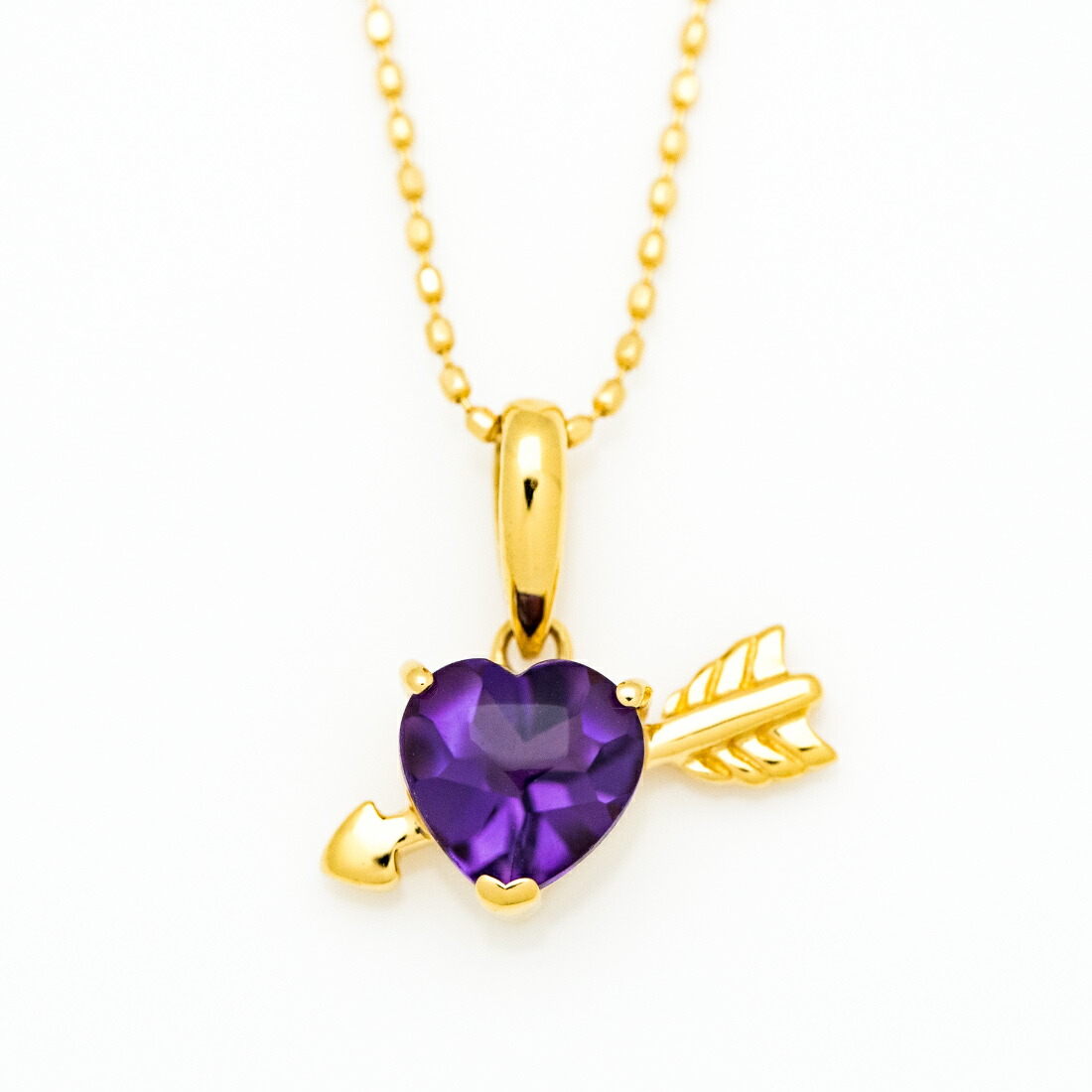 umu -アム- FINE JEWELRY STUIDIOアメシスト ハートアローモチーフ ペンダントトップpn0979_m.jpg
