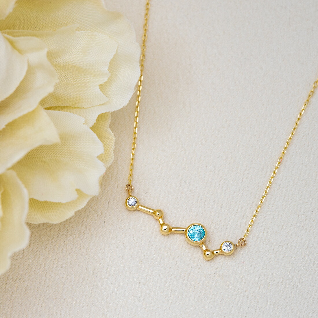 umu -アム- FINE JEWELRY STUIDIOブルージルコン ホワイトサファイア ペンダントpn0982_1.jpg