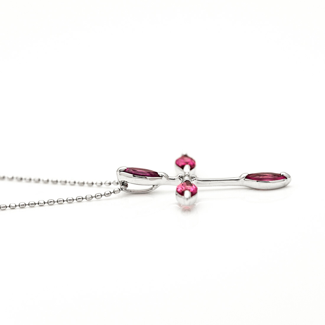 umu -アム- FINE JEWELRY STUIDIOピンクトルマリン ダイヤモンド クロスモチーフ ペンダントトップpn0985_s.jpg