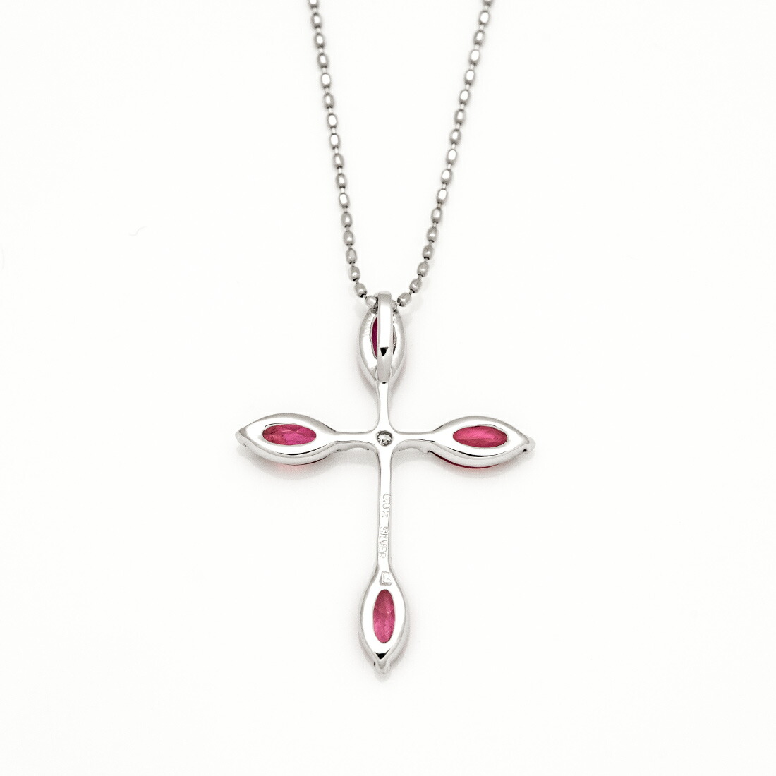 umu -アム- FINE JEWELRY STUIDIOピンクトルマリン ダイヤモンド クロスモチーフ ペンダントトップpn0985_u.jpg