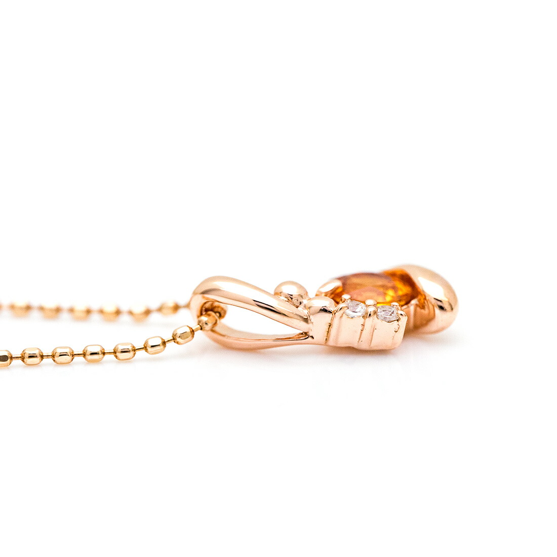 umu -アム- FINE JEWELRY STUIDIOオレンジサファイア ダイヤモンド ペンダントトップpn0989_s.jpg