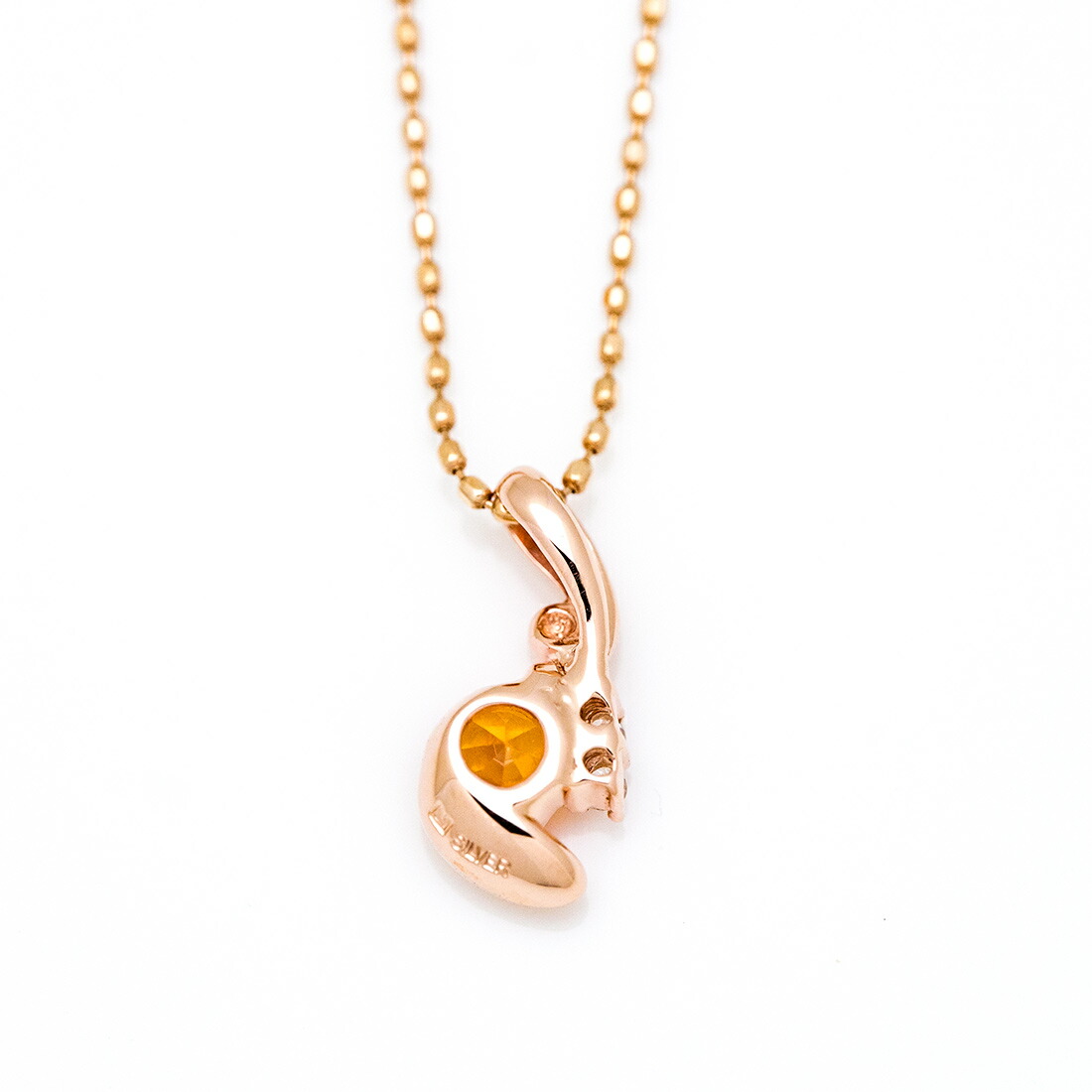 umu -アム- FINE JEWELRY STUIDIOオレンジサファイア ダイヤモンド ペンダントトップpn0989_u.jpg