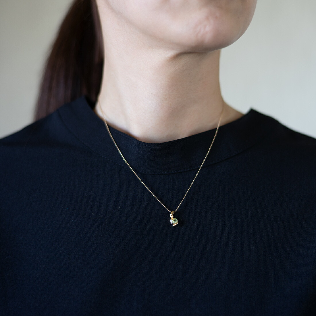 umu -アム- FINE JEWELRY STUIDIOグリーントルマリン ダイヤモンド ペンダントトップpn0990_i2.jpg