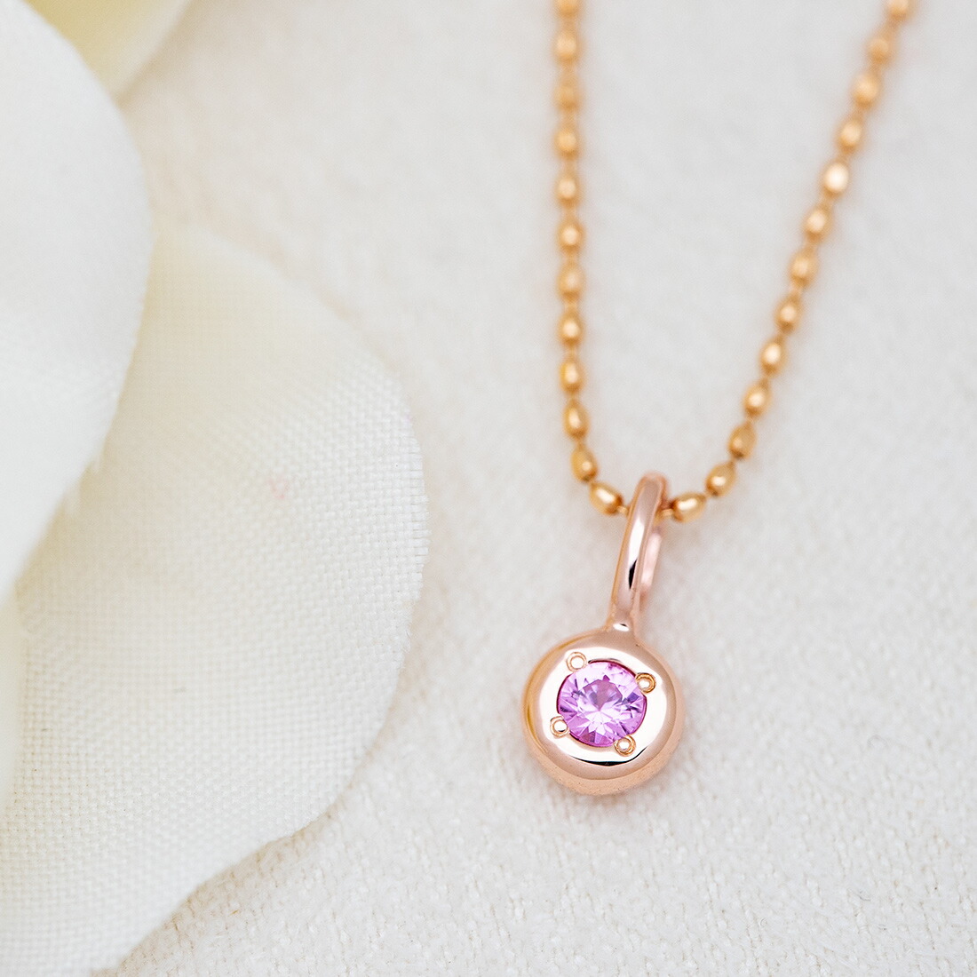 umu -アム- FINE JEWELRY STUIDIOピンクサファイア ペンダントトップ 「piccolo」pn0998_1.jpg