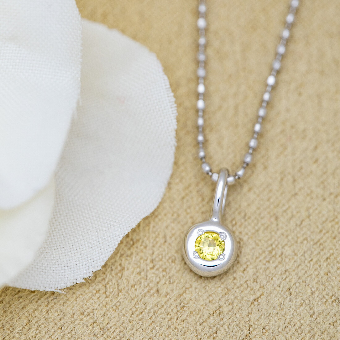 umu -アム- FINE JEWELRY STUIDIOイエローサファイア ペンダントトップ 「piccolo」pn0999_1.jpg