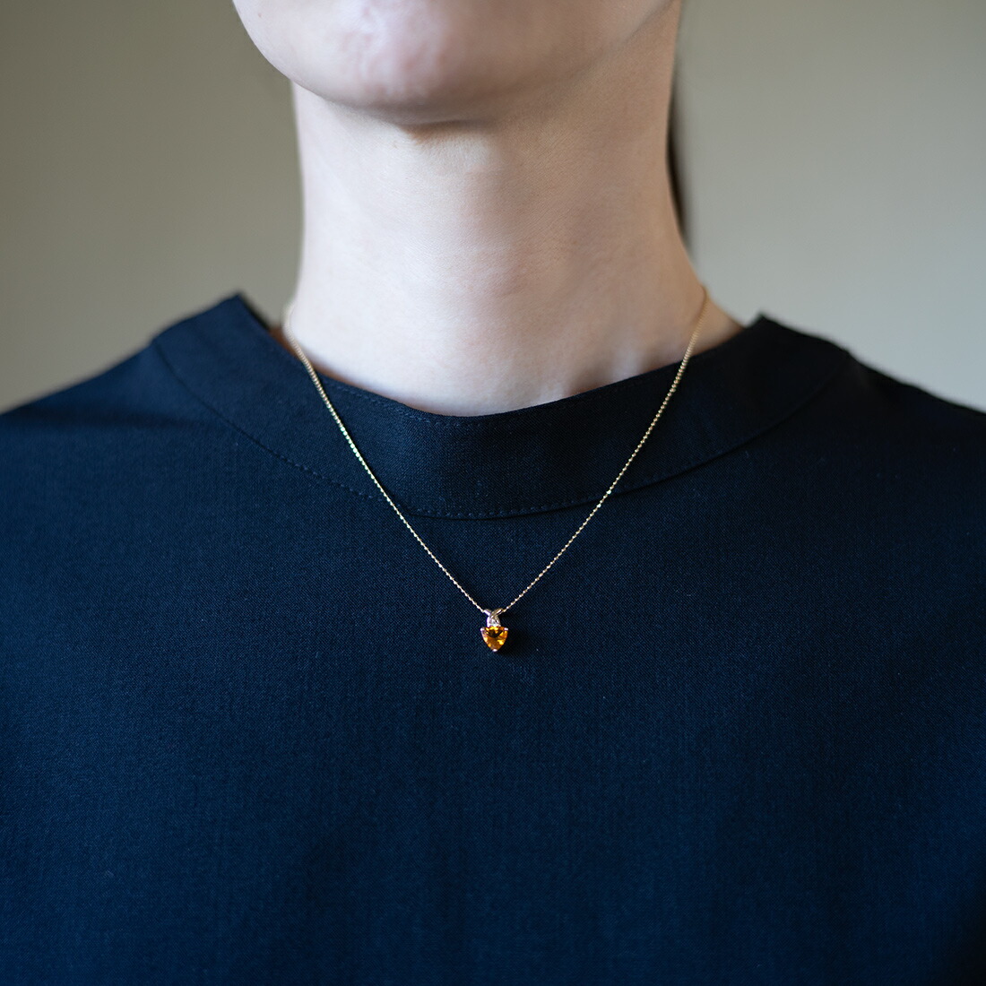 umu -アム- FINE JEWELRY STUIDIOシトリン ダイヤモンド ペンダントトップ 「borda」pn1000_i2.jpg