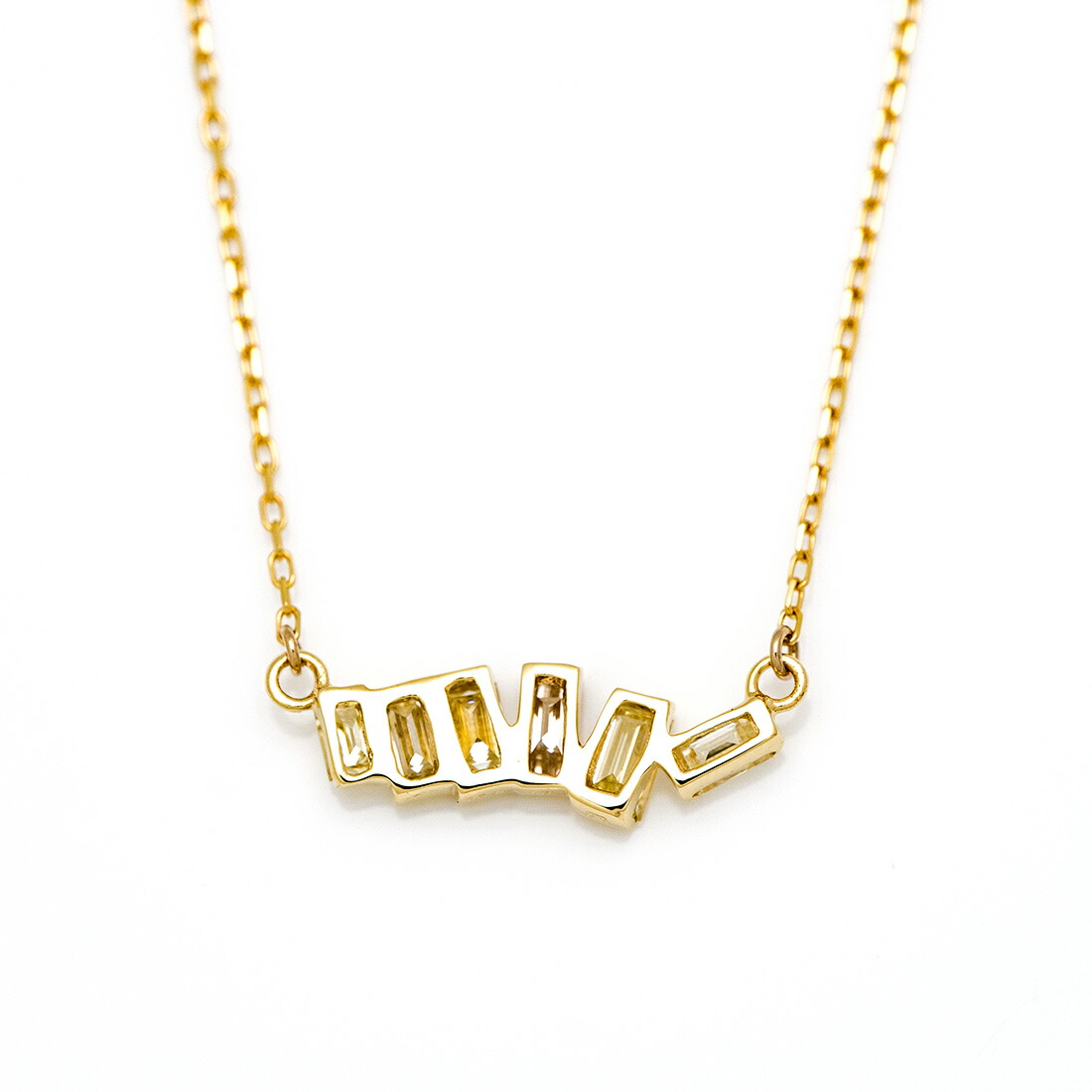umu -アム- FINE JEWELRY STUIDIOバゲット ダイヤモンド ネックレス 「melegrane」pn1005_u.jpg