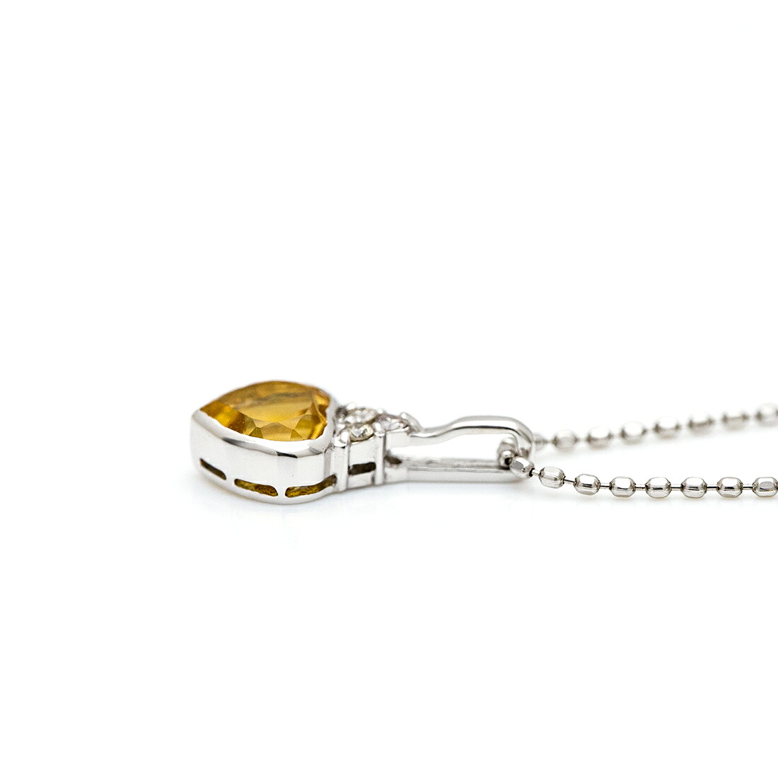 umu -アム- FINE JEWELRY STUIDIOシトリン ダイヤモンド ハート ペンダントトップpn1010_s.jpg