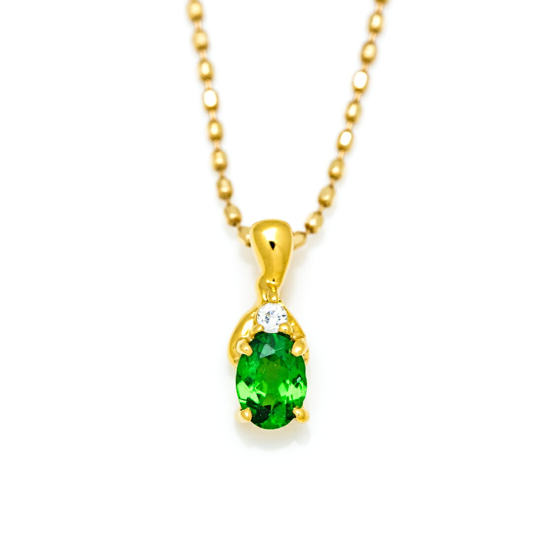 umu -アム- FINE JEWELRY STUIDIOグリーンガーネット ダイヤモンド ペンダントトップ 「calzare」pn1012_m.jpg