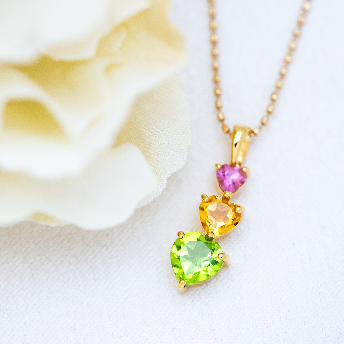 umu -アム- FINE JEWELRY STUIDIOトロピカルカラー ハート ペンダントトップpn1014_1.jpg