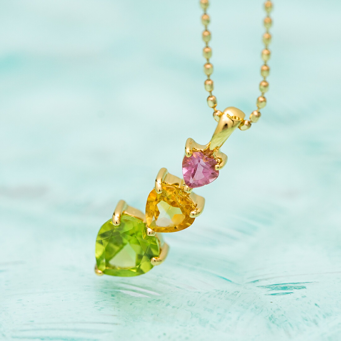 umu -アム- FINE JEWELRY STUIDIOトロピカルカラー ハート ペンダントトップpn1014_kanban2.jpg