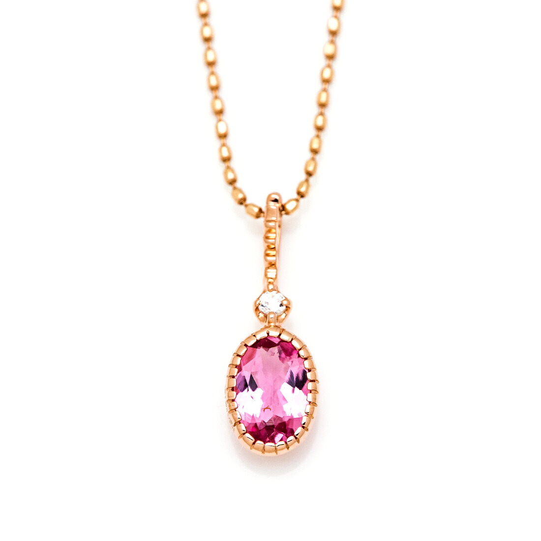 umu -アム- FINE JEWELRY STUIDIOピンクトルマリン ダイヤモンド ペンダントトップpn1016_m.jpg