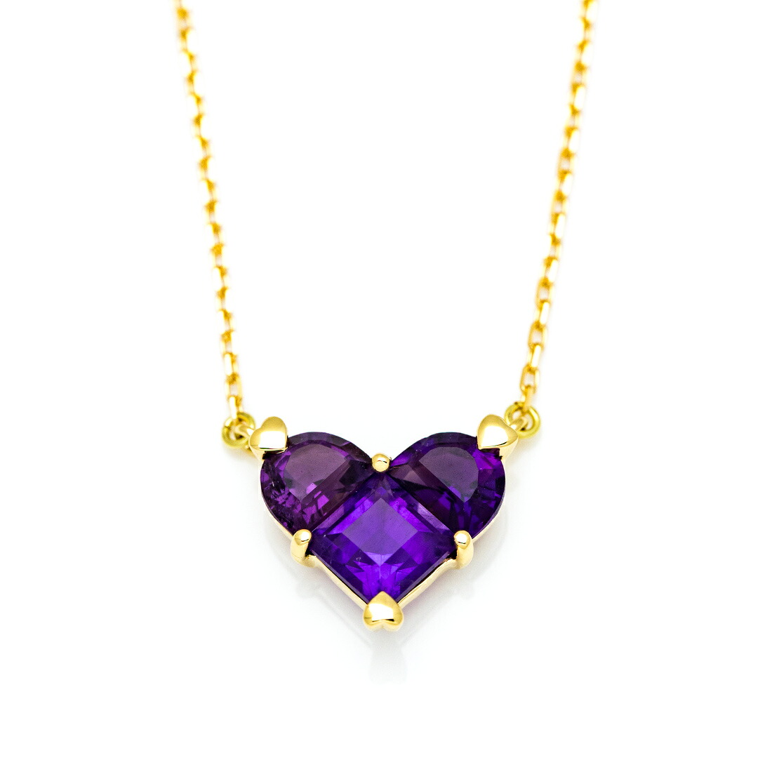 umu -アム- FINE JEWELRY STUIDIO | アメシスト ハートネックレス 「affetto」 | 画像[pn1019_m.jpg]