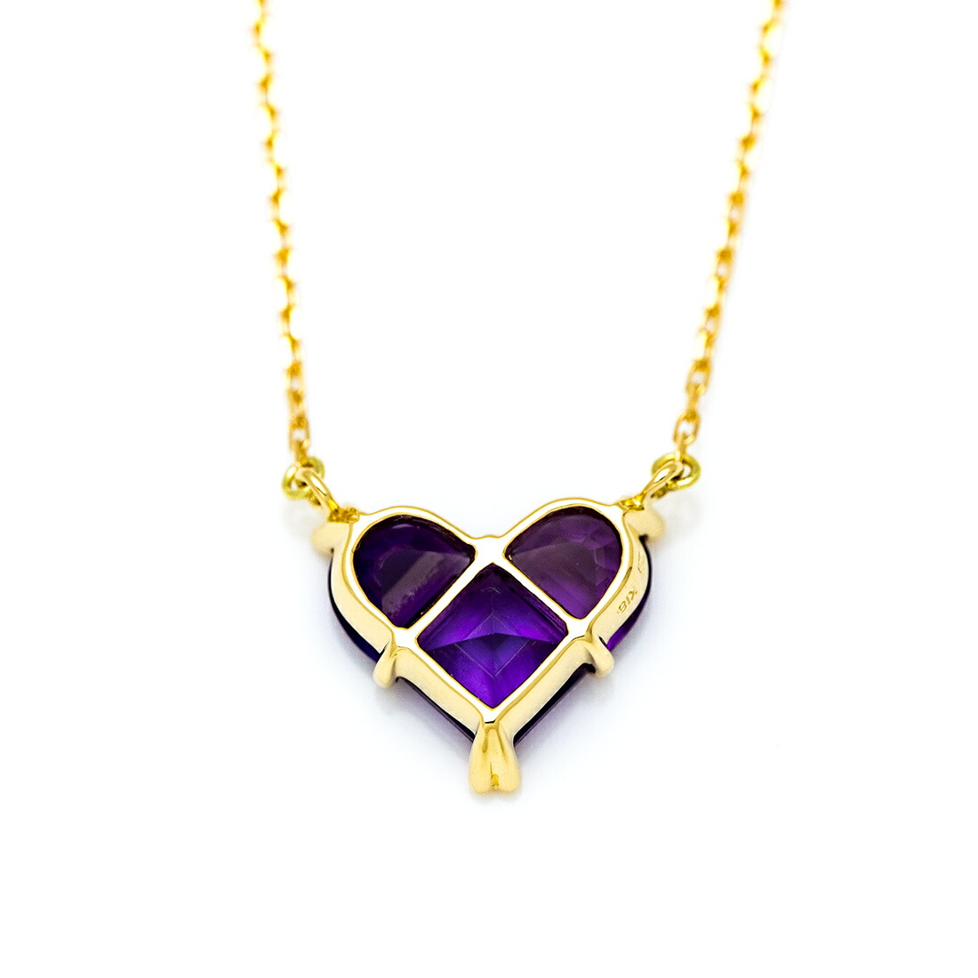 umu -アム- FINE JEWELRY STUIDIO | アメシスト ハートネックレス 「affetto」 | 画像[pn1019_u.jpg]