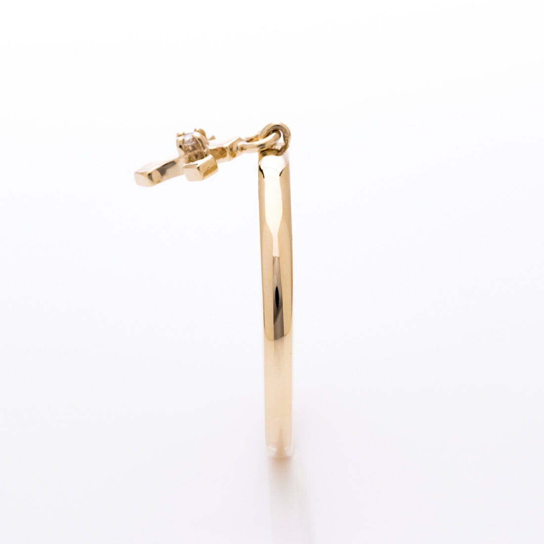 umu -アム- FINE JEWELRY STUIDIOダイヤモンド クロスモチーフ チャーム リングrg0032_y.jpg