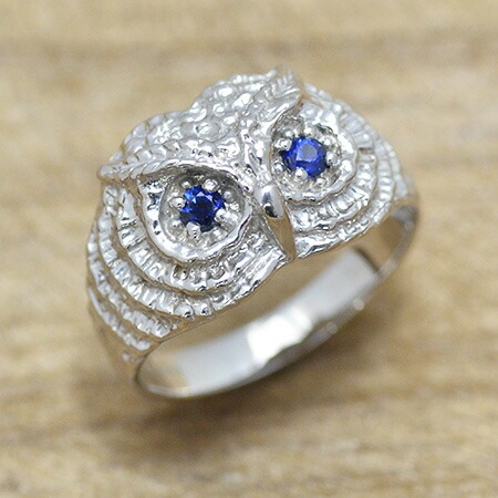umu -アム- FINE JEWELRY STUIDIOブルーサファイア フクロウ リングrg0046_kanban2.jpg