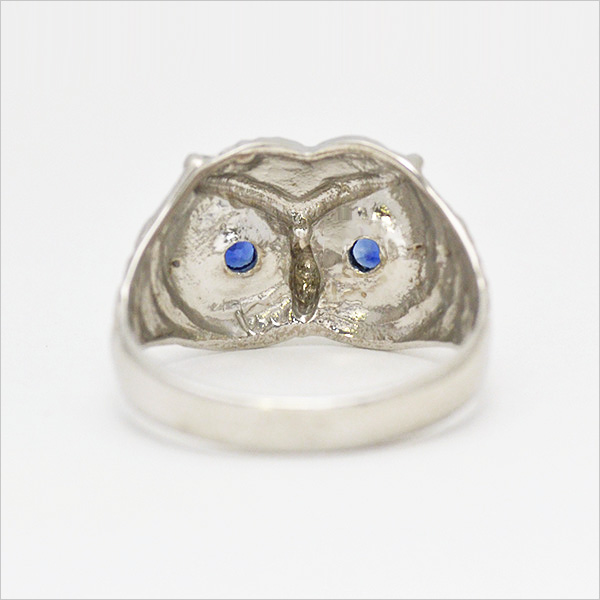 umu -アム- FINE JEWELRY STUIDIOブルーサファイア フクロウ リングrg0046_u.jpg