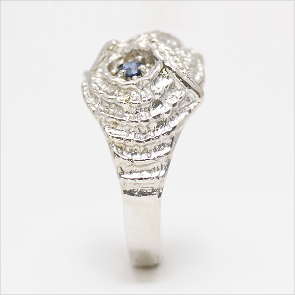 umu -アム- FINE JEWELRY STUIDIOブルーサファイア フクロウ リングrg0046_y.jpg
