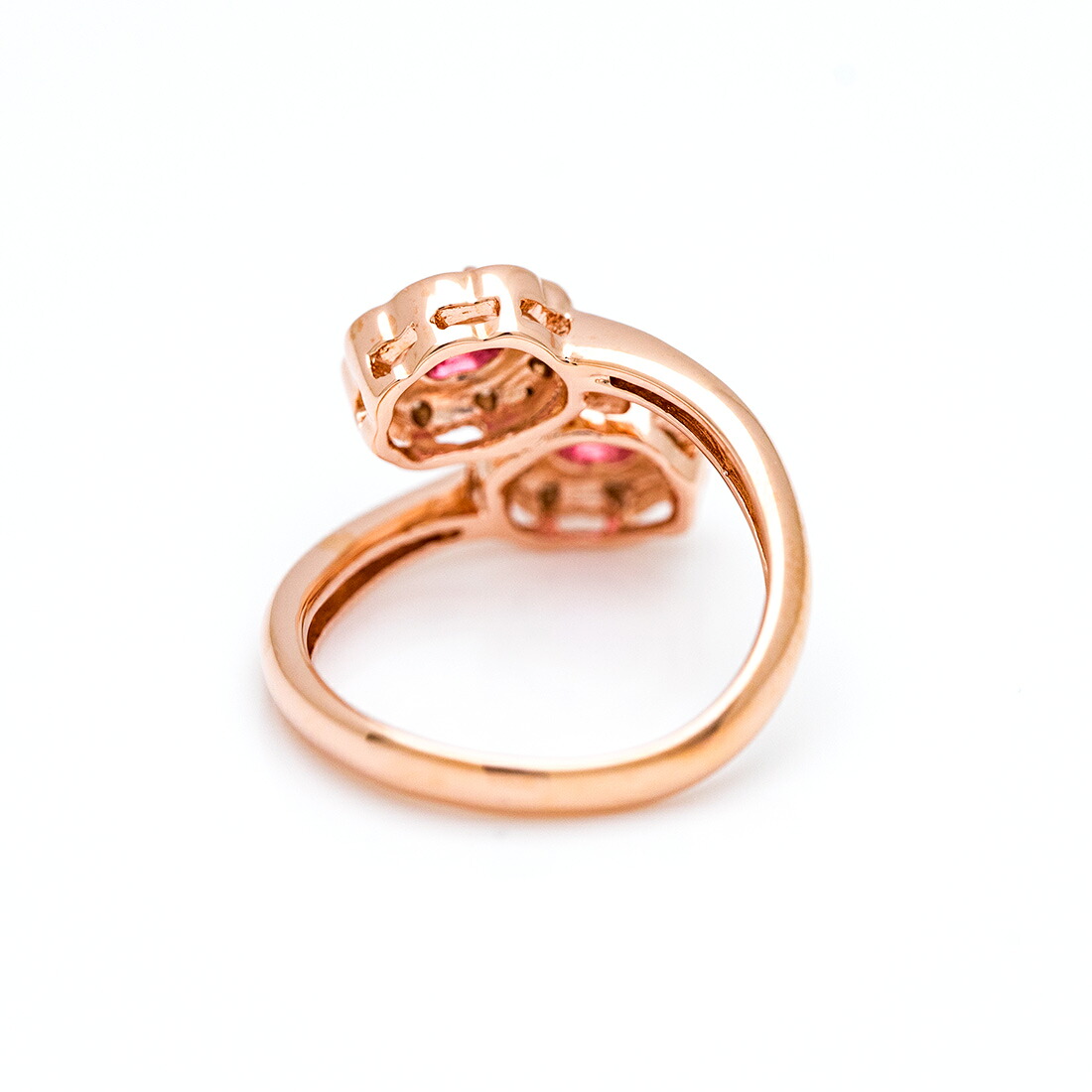 umu -アム- FINE JEWELRY STUIDIOピンクトルマリン ダイヤモンド フラワーモチーフ リングrg0053_u.jpg