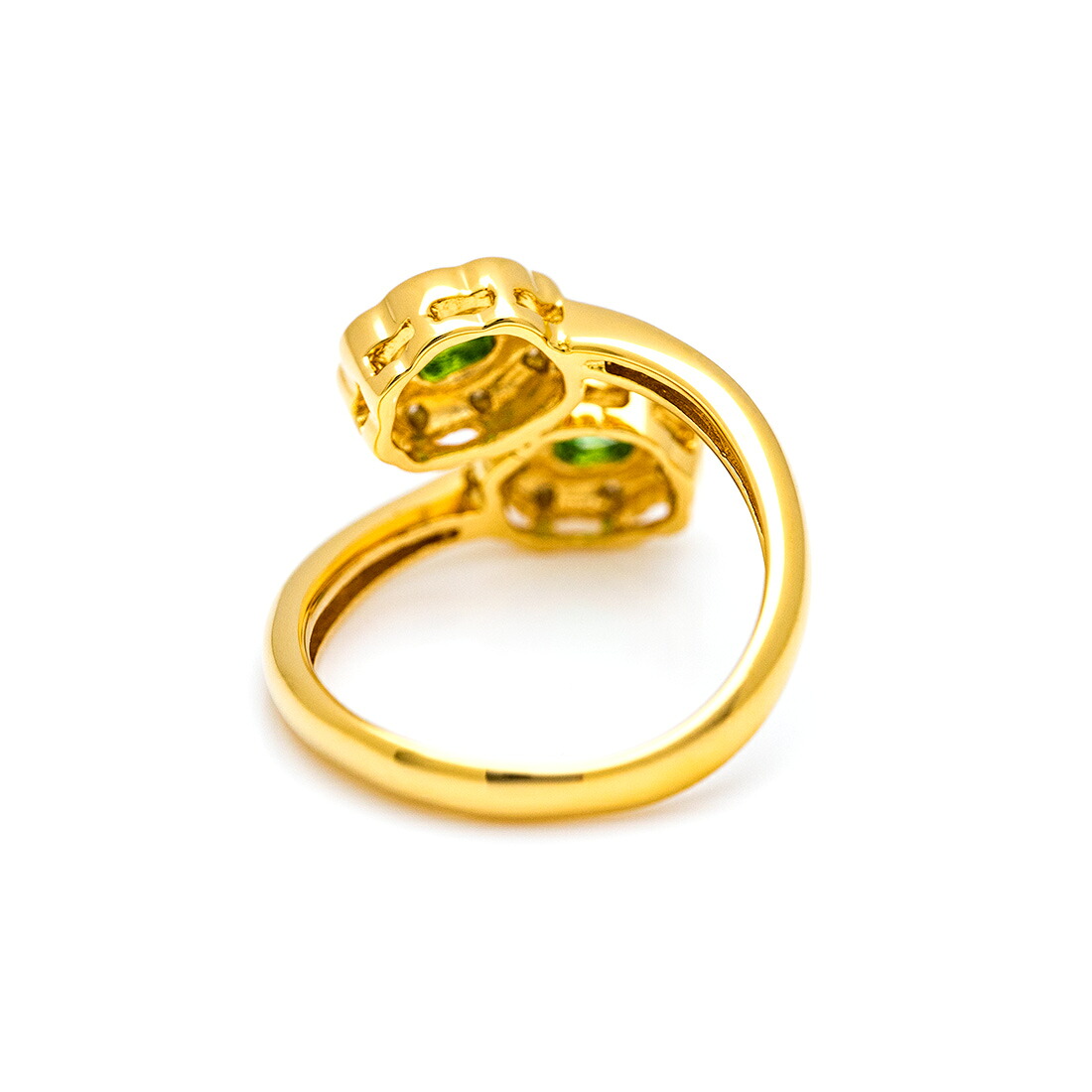 umu -アム- FINE JEWELRY STUIDIOグリーンガーネット ダイヤモンド フラワーモチーフ リングrg0060_u.jpg