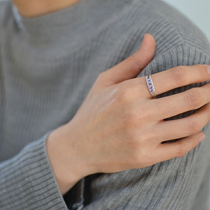 umu -アム- FINE JEWELRY STUIDIOK18 タンザナイト リングrg0074_i3.jpg