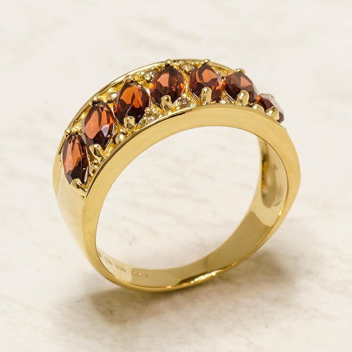 umu -アム- FINE JEWELRY STUIDIOK18 マーキス ガーネット ダイヤモンドリングrg0079_kanban2.jpg