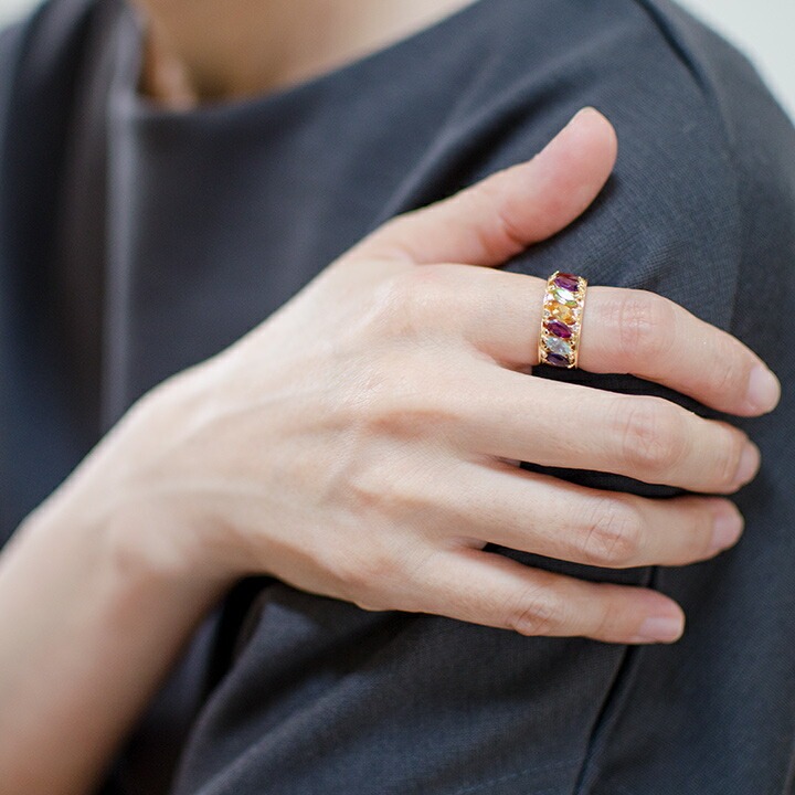 umu -アム- FINE JEWELRY STUIDIOK18 マーキス アミュレットダイヤモンドリングrg0080_i3.jpg