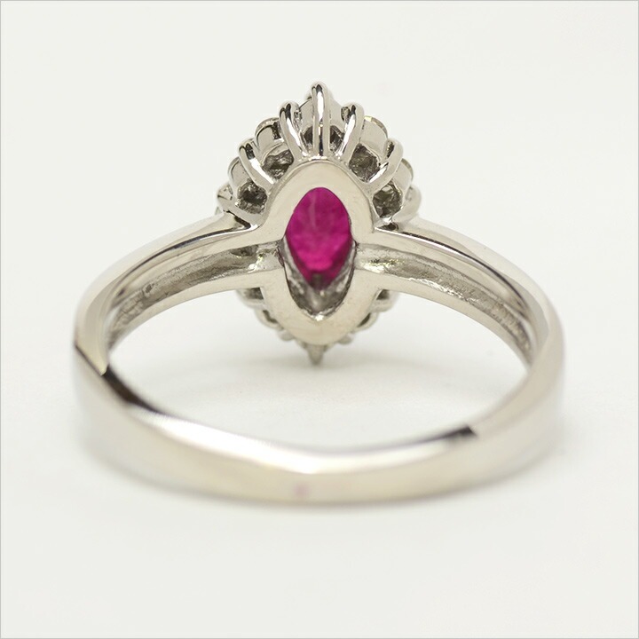 umu -アム- FINE JEWELRY STUIDIOK18 マーキス ルビー ダイヤモンド リングrg0099_u.jpg