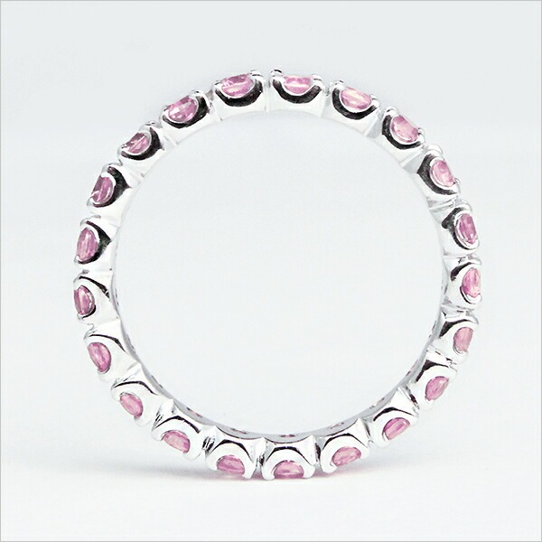 umu -アム- FINE JEWELRY STUIDIOK18 ピンクサファイア フルエタニティリングrg0112_s.jpg