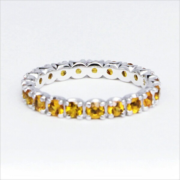 umu -アム- FINE JEWELRY STUIDIOK18 オレンジサファイア フルエタニティリングrg0125_u.jpg