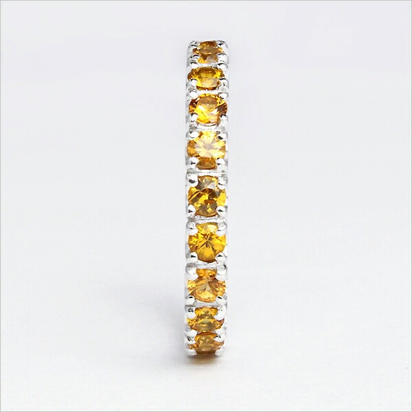 umu -アム- FINE JEWELRY STUIDIOK18 オレンジサファイア フルエタニティリングrg0125_y.jpg