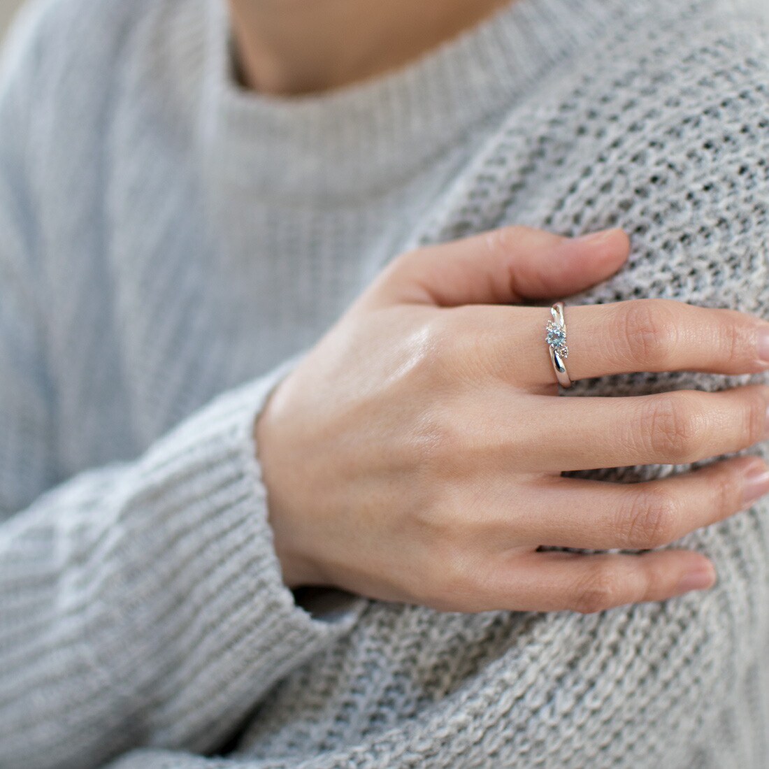 umu -アム- FINE JEWELRY STUIDIOサンタマリアアクアマリン ダイヤモンド リングrg0178_i3.jpg