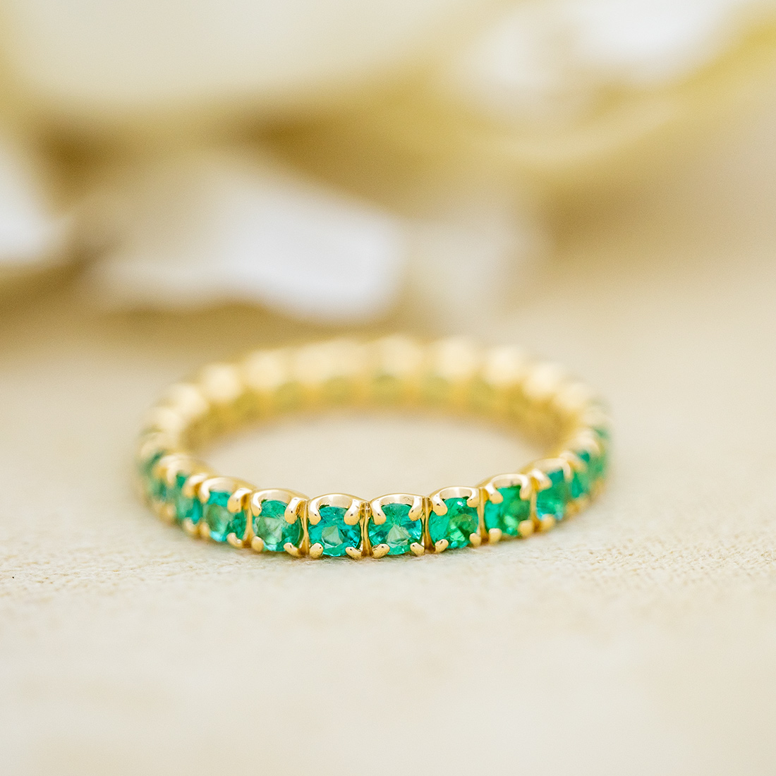 umu -アム- FINE JEWELRY STUIDIOPT900 エメラルド フルエタニティ リングrg0179_1.jpg