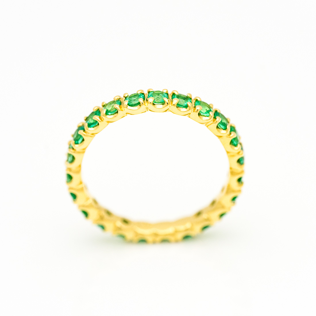 umu -アム- FINE JEWELRY STUIDIOPT900 エメラルド フルエタニティ リングrg0179_s.jpg