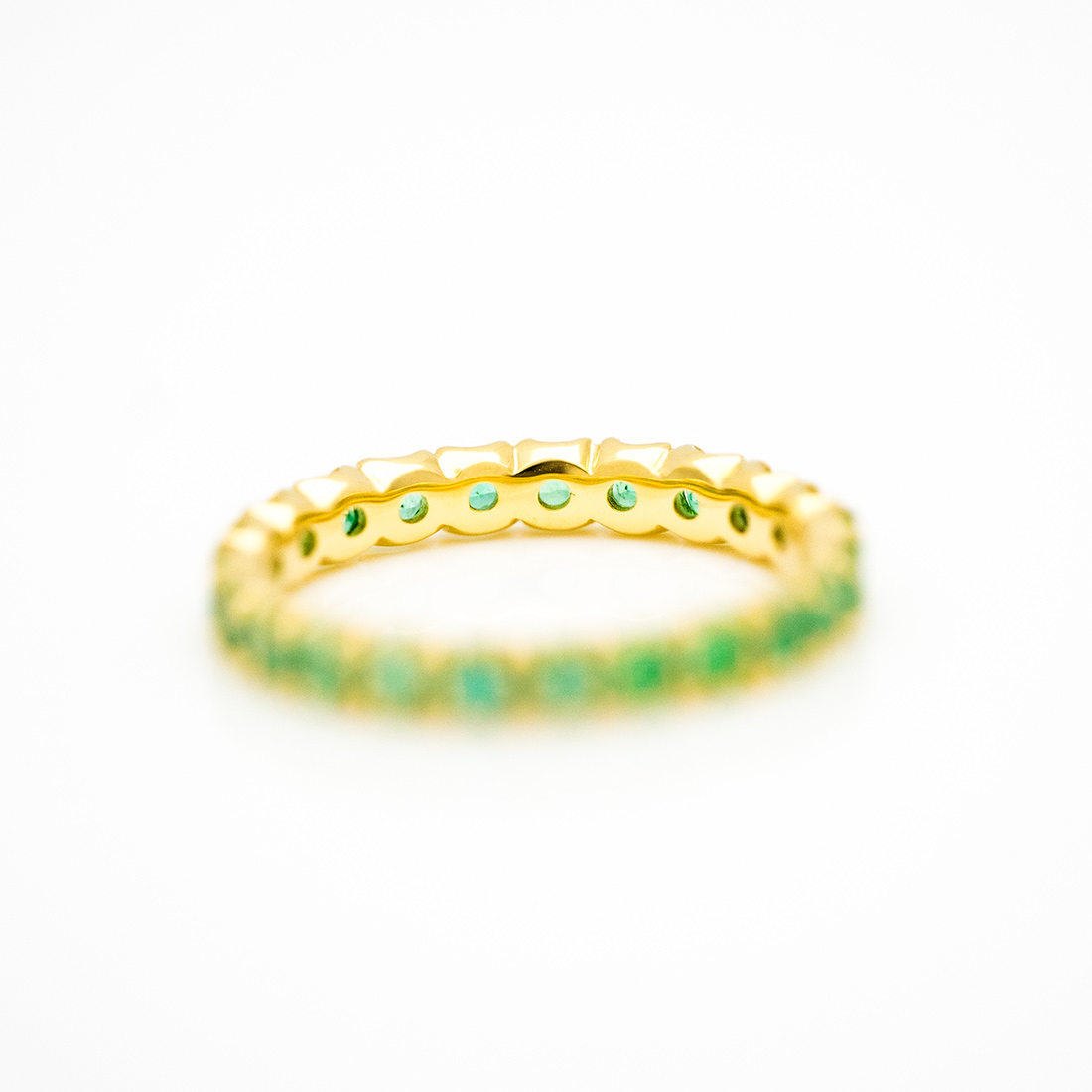 umu -アム- FINE JEWELRY STUIDIOPT900 エメラルド フルエタニティ リングrg0179_u.jpg
